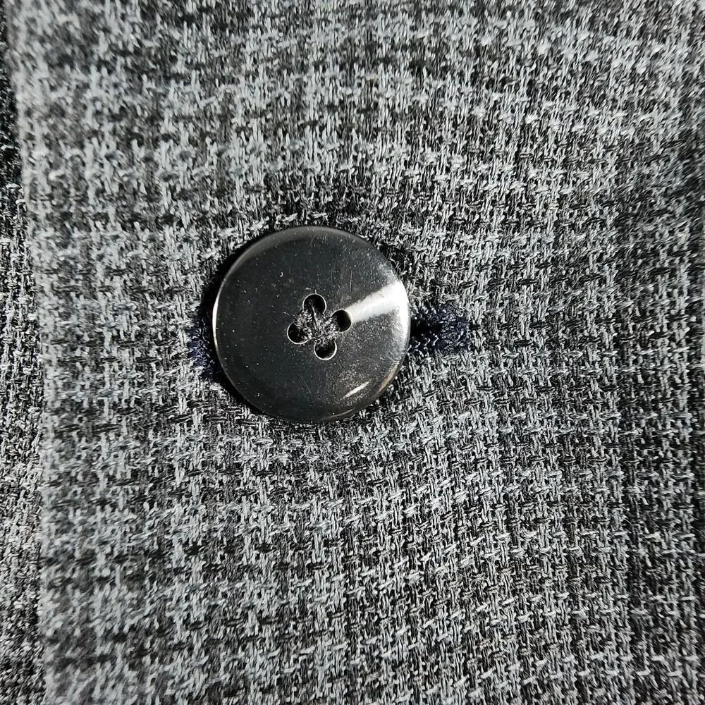 Dario di Napoli Gray Houndstooth Tweed 100% Wool Blazer‎ Sport Coat Jacket 46L